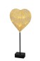 Preview: Casaya LED Tischlampe HERZ, schw/gold, 997169